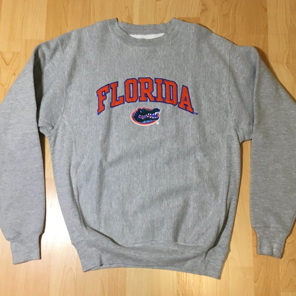 Florida Gators (University of Florida) - Grey Mens Crewneck Sweater Small